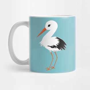 Cute stork vector Mug